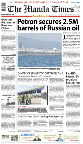 Cover of The Manila Times