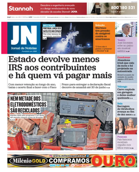 Cover of Jornal de Noticias