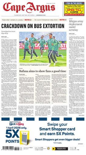 Cover of Cape Argus (PM Edition)