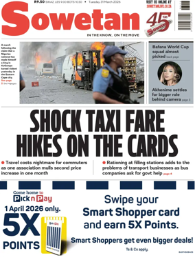 Cover of Sowetan