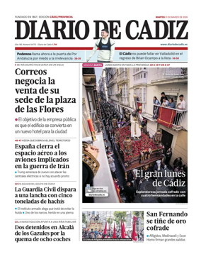 Cover of Diario de Cadiz