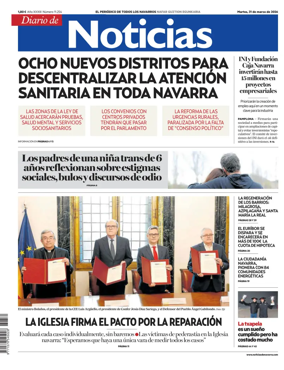 Cover of Diario de Noticias (Spain)
