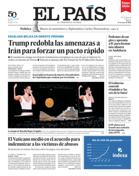 Cover of EL PAIS primera edicion