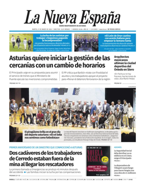 Cover of La Nueva Espana (Oviedo)