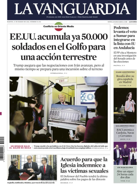 Cover of La Vanguardia (1st Edition)