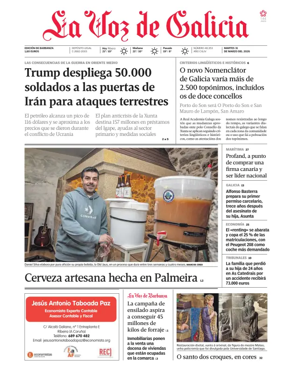 Cover of La Voz de Galicia (Barbanza)