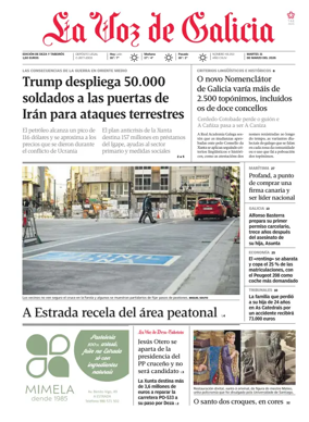 Cover of La Voz de Galicia (Deza)