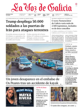 Cover of La Voz de Galicia (Monforte)