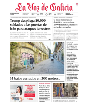 Cover of La Voz de Galicia (Pontevedra)