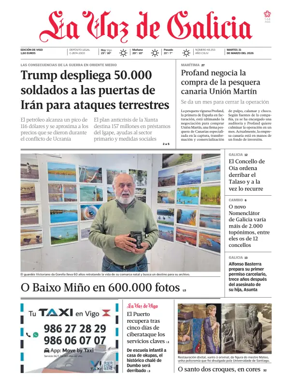 Cover of La Voz de Galicia (Vigo)