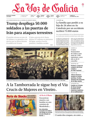 Cover of La Voz de Galicia (Viveiro)