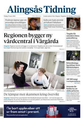 Cover of Alingsas Tidning