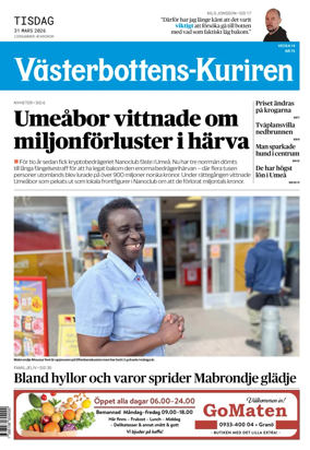 Cover of Vasterbottens-Kuriren