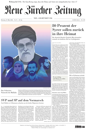 Cover of Neue Zurcher Zeitung