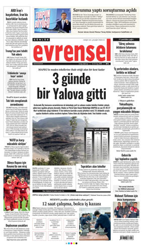 Cover of Evrensel Gazetesi