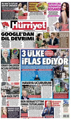 Cover of Hurriyet