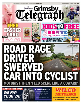 Cover of Grimsby Telegraph