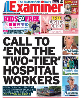Cover of Huddersfield Daily Examiner