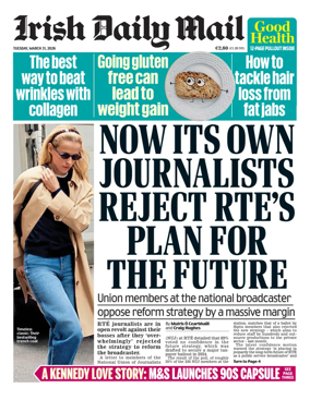 Cover of Irish Daily Mail