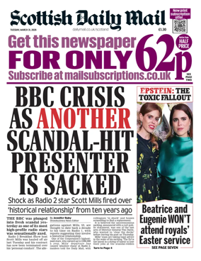 Cover of Scottish Daily Mail