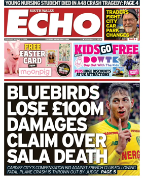 Cover of South Wales Echo