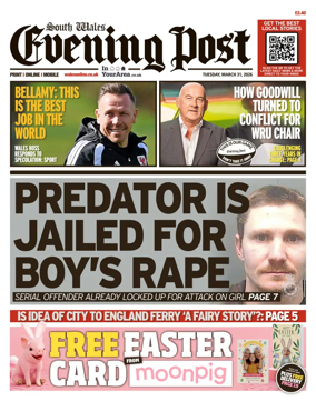 Cover of South Wales Evening Post