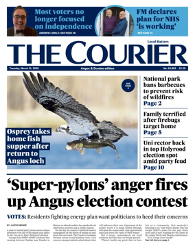 Cover of The Courier & Advertiser (Angus and Dundee)