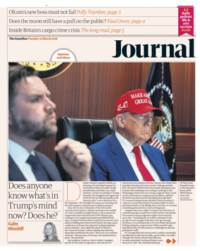 Cover of The Guardian e-paper Journal