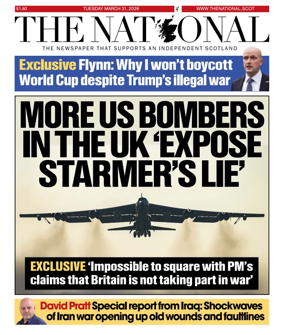 Cover of The National (Scotland)