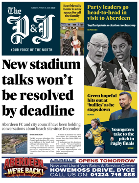 Cover of The Press and Journal (Aberdeen and Aberdeenshire)