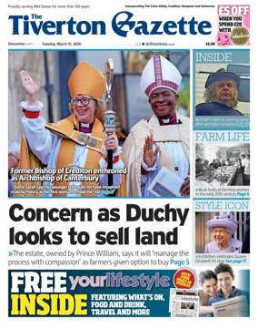 Cover of The Tiverton Gazette