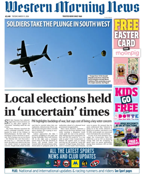 Cover of Western Morning News