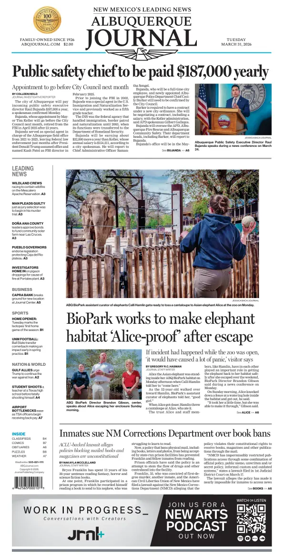 Cover of Albuquerque Journal