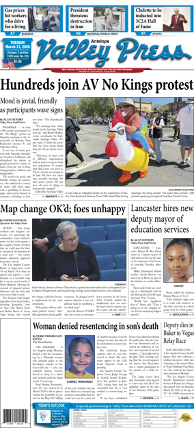 Cover of Antelope Valley Press