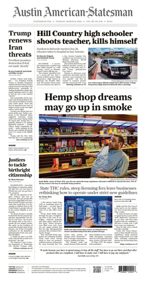 Cover of Austin American-Statesman