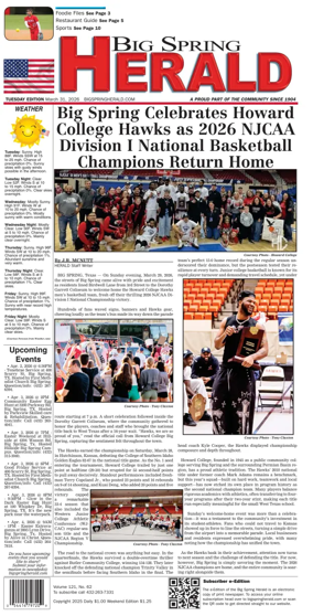 Cover of Big Spring Herald