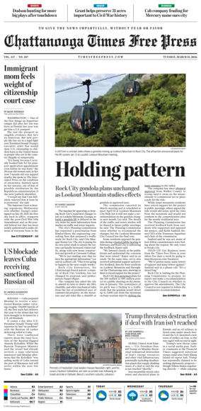 Cover of Chattanooga Times Free Press