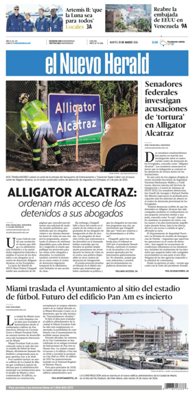 Cover of El Nuevo Herald