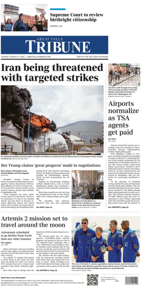 Cover of Great Falls Tribune