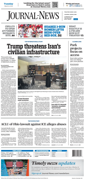 Cover of Hamilton Journal News