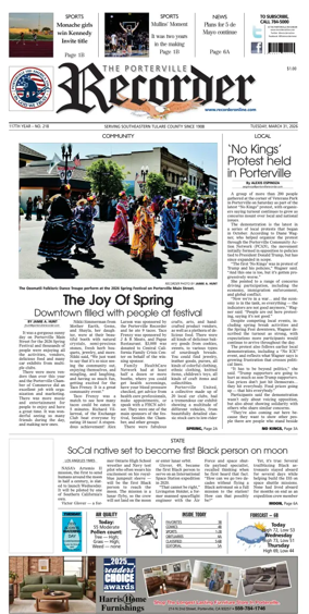 Cover of Porterville Recorder
