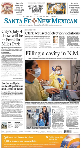 Cover of Santa Fe New Mexican