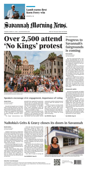 Cover of Savannah Morning News