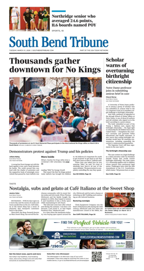 Cover of South Bend Tribune