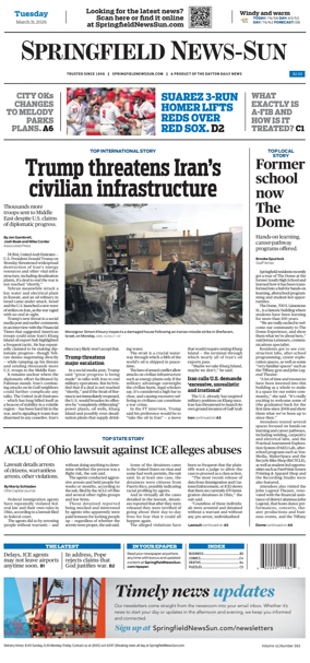 Cover of Springfield News-Sun