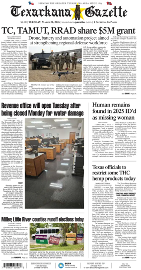 Cover of Texarkana Gazette