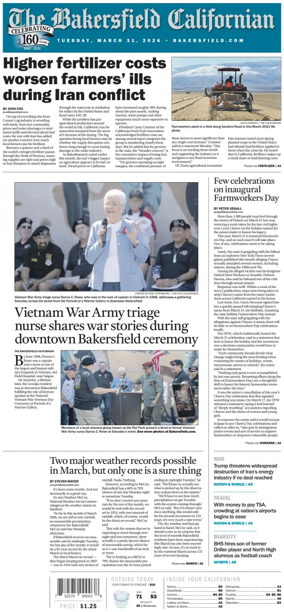 Cover of The Bakersfield Californian
