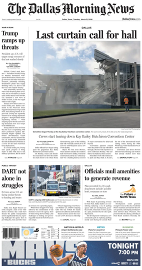 Cover of The Dallas Morning News