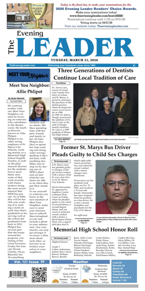 Cover of The Evening Leader