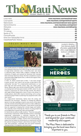 Cover of The Maui News